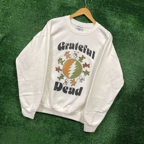 Grateful Dead white crewneck sweater Size Medium - Picture 3 of 4